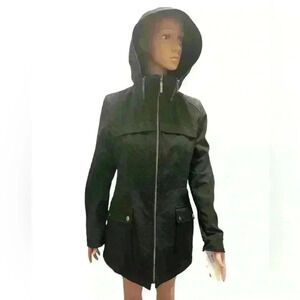 Kensie- Black lined  Women’s Jacket  With Hoodie.